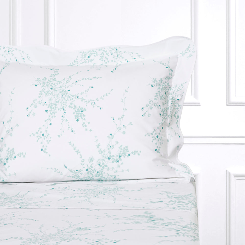 Jeté de Fleurs DP Blue Bed Linens