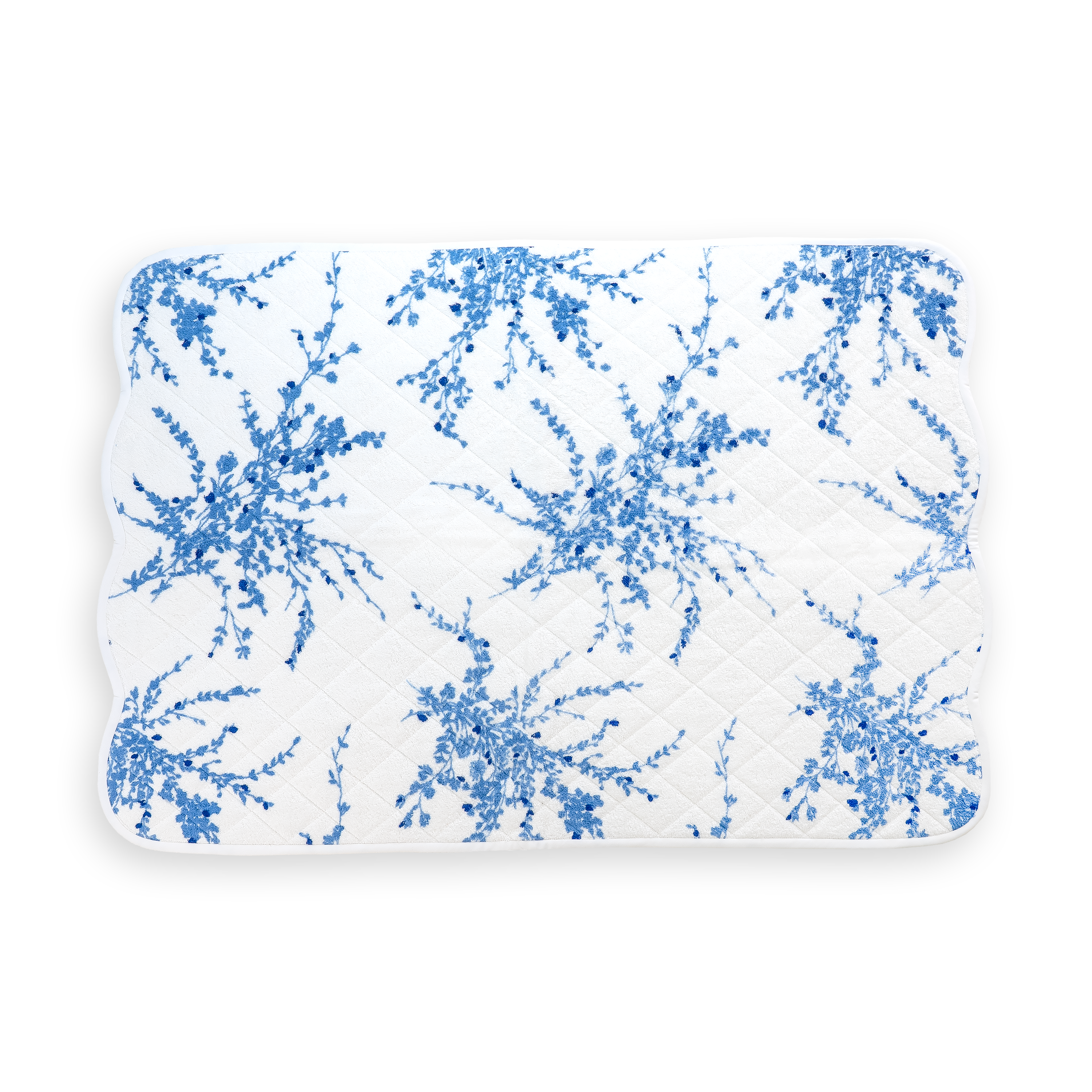 Jeté de Fleurs Blue Bathmats