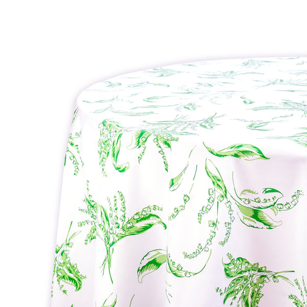 Muguet Green Printed Tablecloths