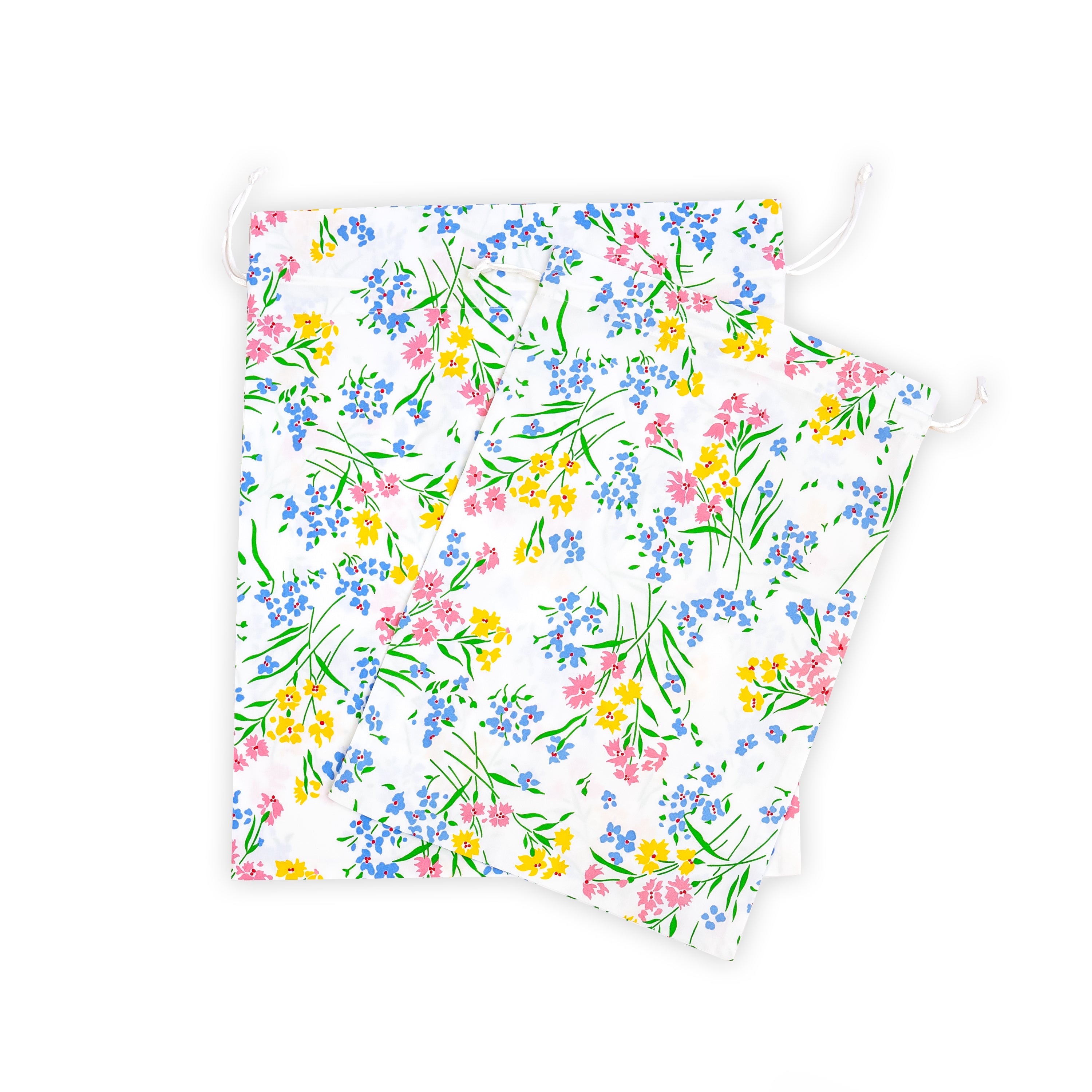 Fleurs des Champs Pink Printed Lingerie Bags