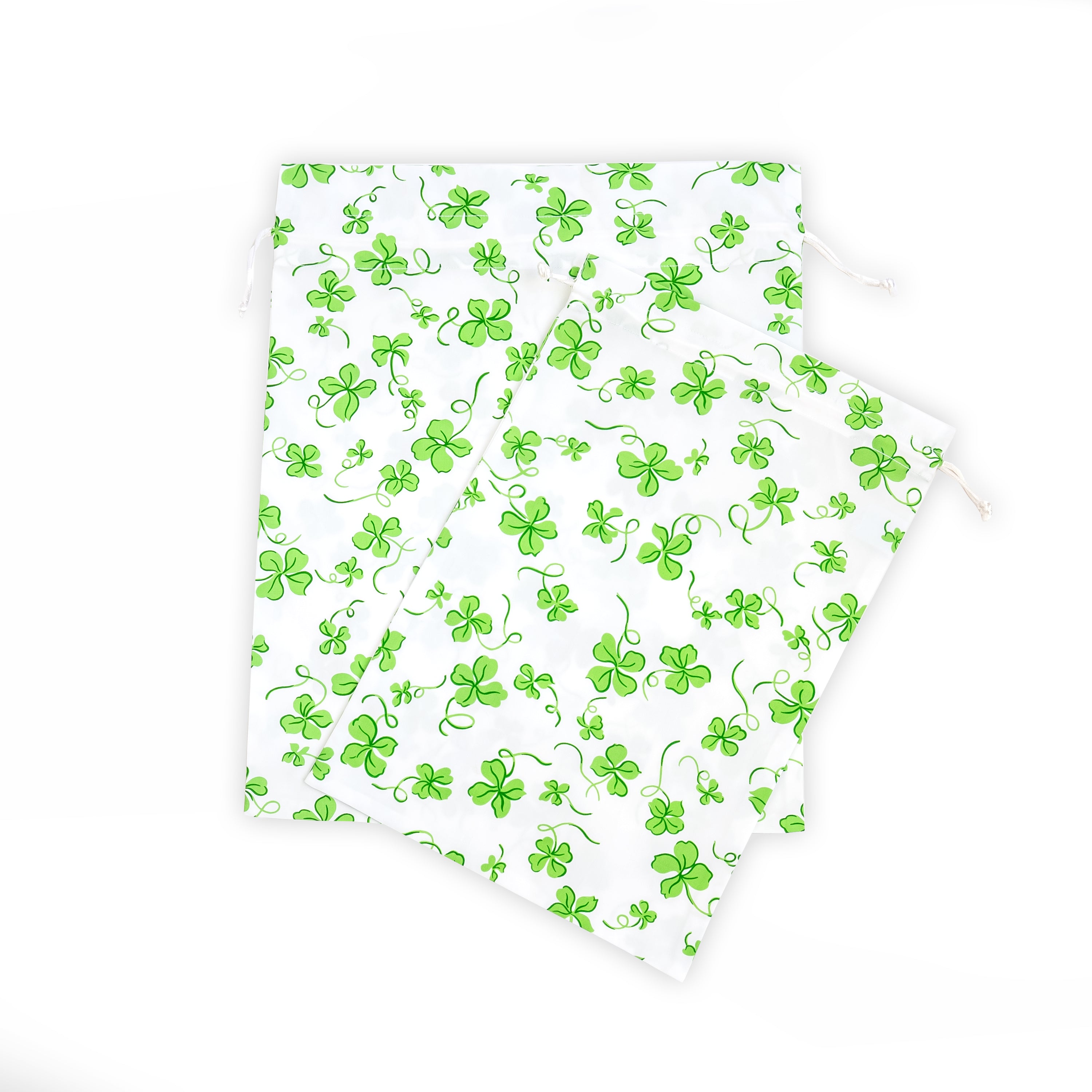 Trèfles Green Printed Lingerie Bags