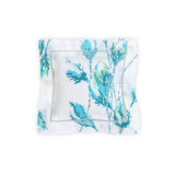 Bouton de Rose Blue Emb. Square Sachet