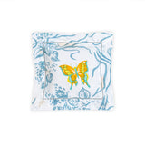 Dragonfly Blue/Yellow Emb. Square Sachet