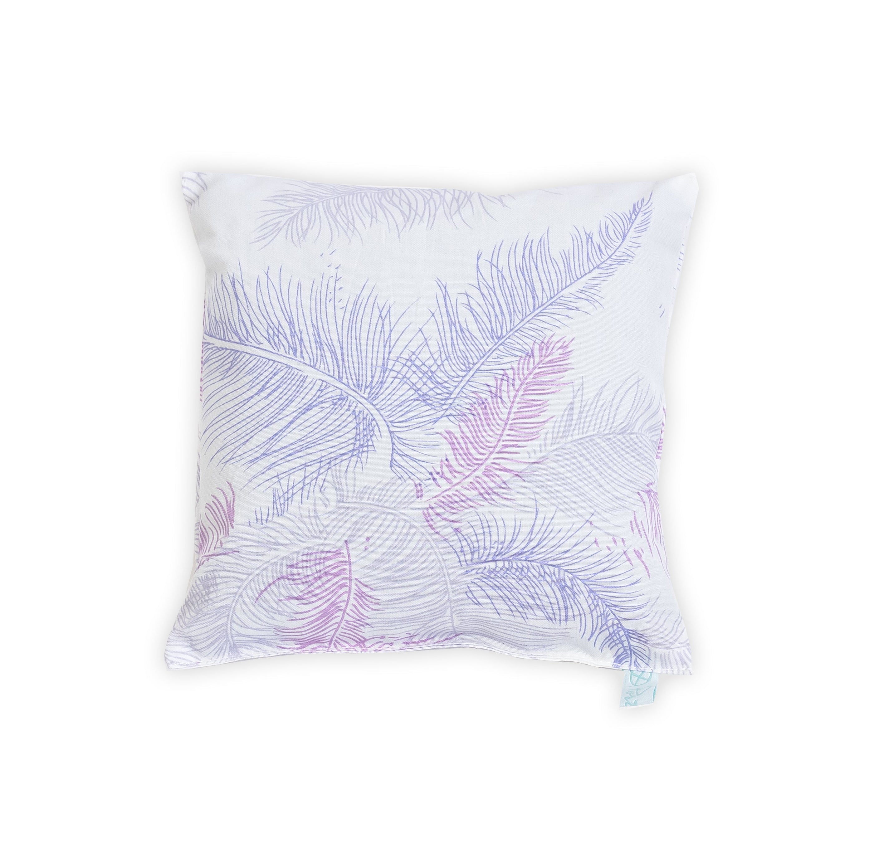 羽毛薰衣草印花方形香袋