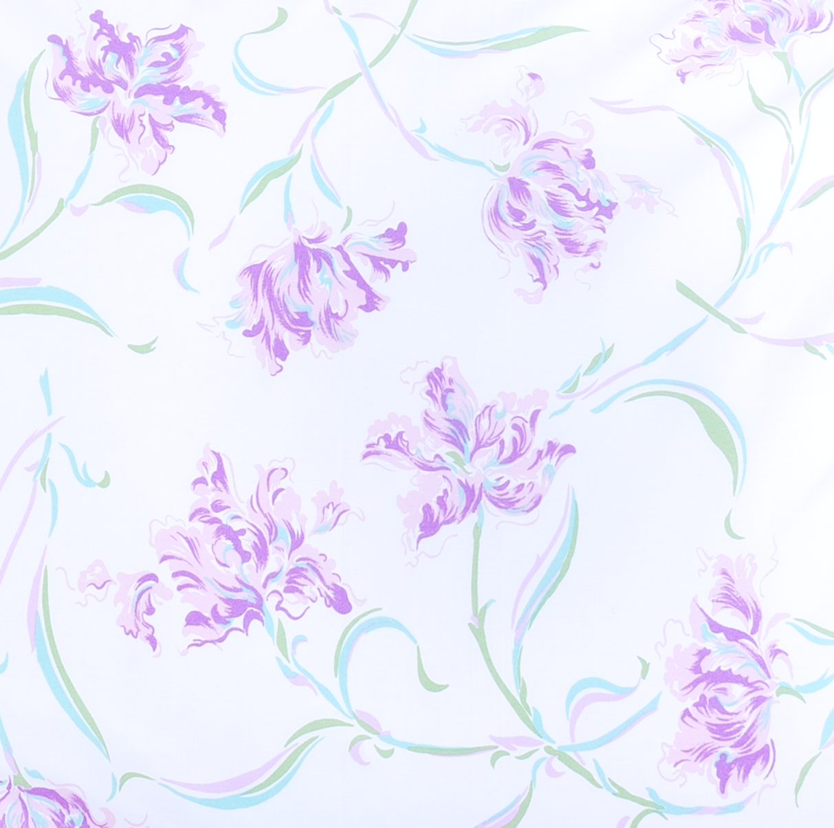Tulipe Perroquet Lavender Printed Tablecloths