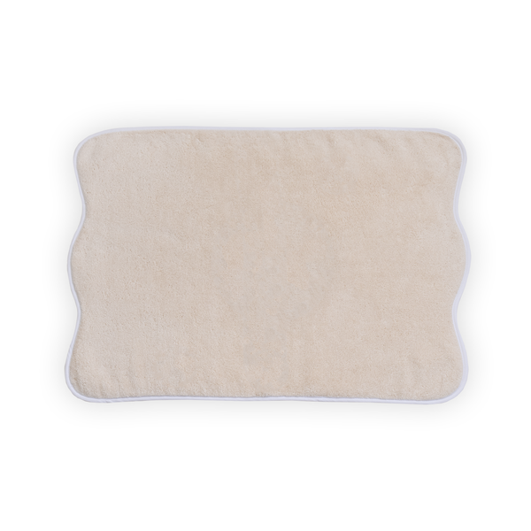 Solid #9626 Ivory / Wavy White Towels