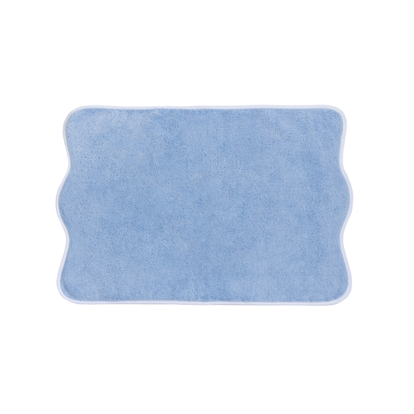 Solid #9508 Blue / Wavy White Towels