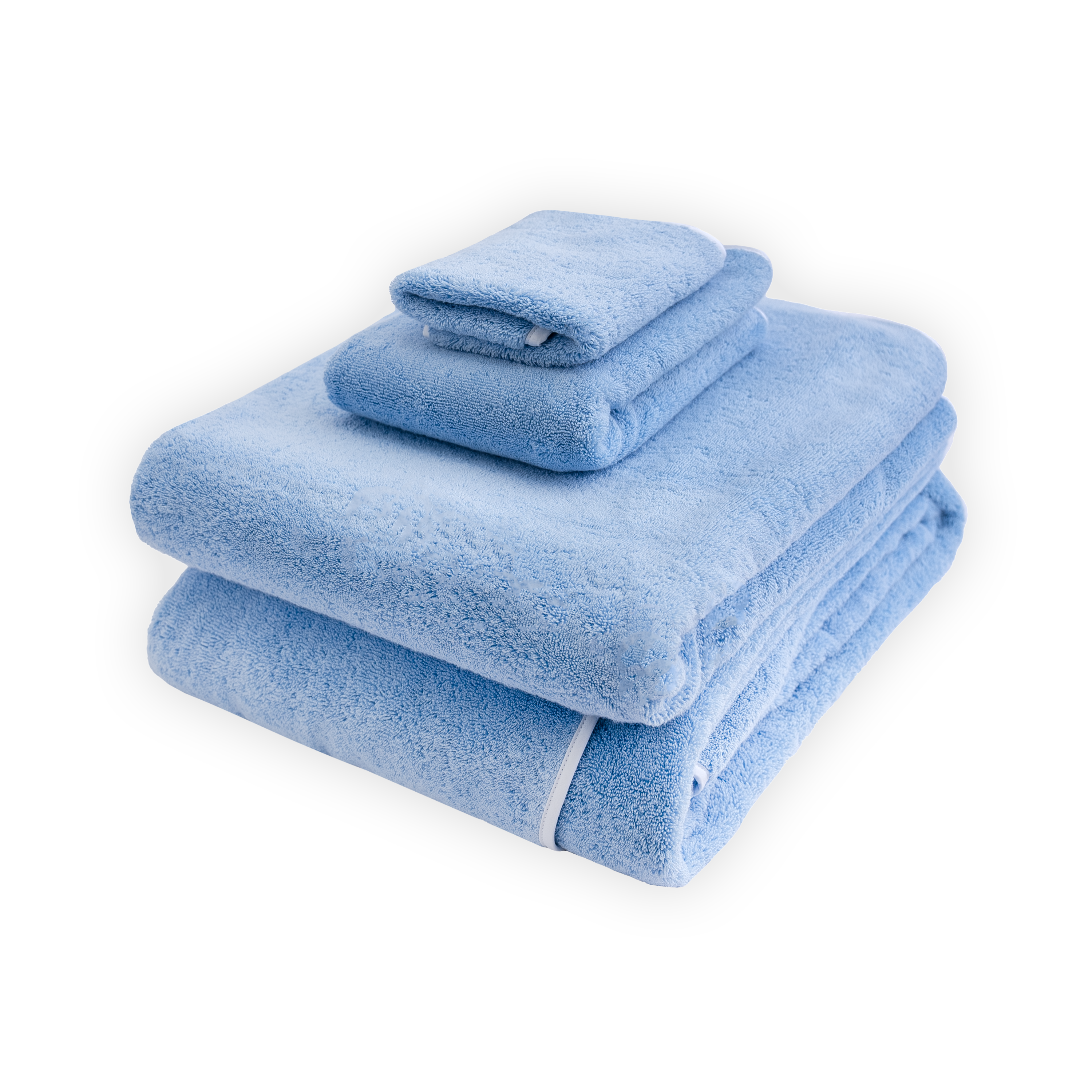 Solid #9508 Blue/White Towels