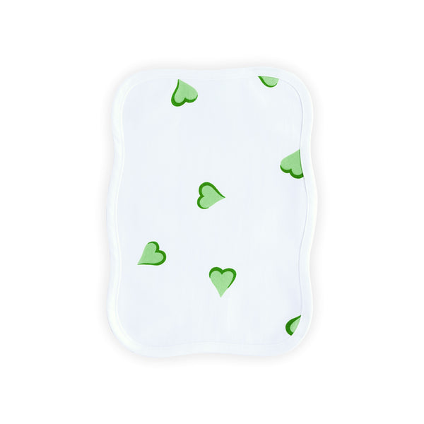 Coeurs Green Printed Cocktail Napkins