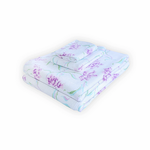 Tulipe Perroquet Lavender Towels