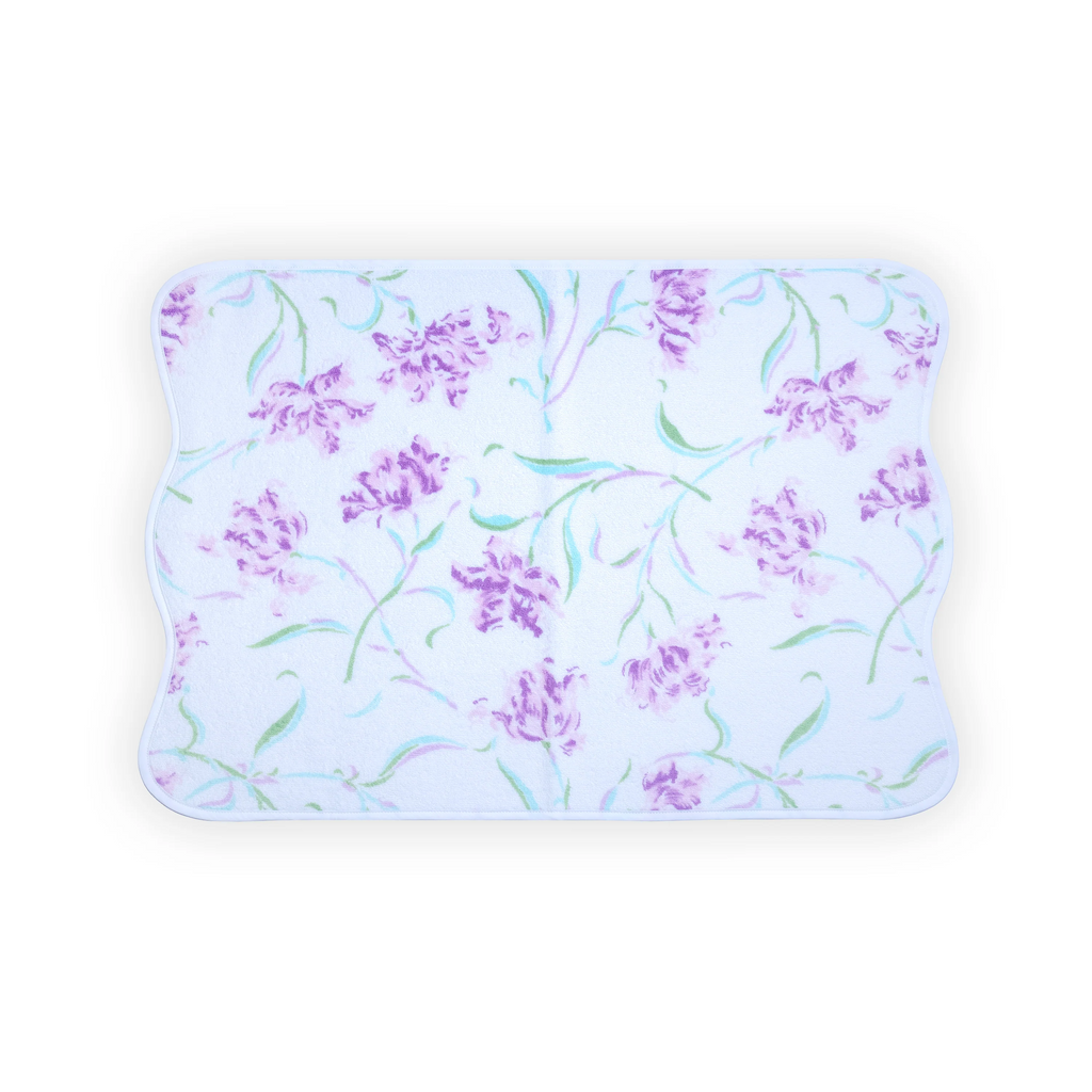 Tulipe Perroquet Lavender Bath Sheets & Washcloths