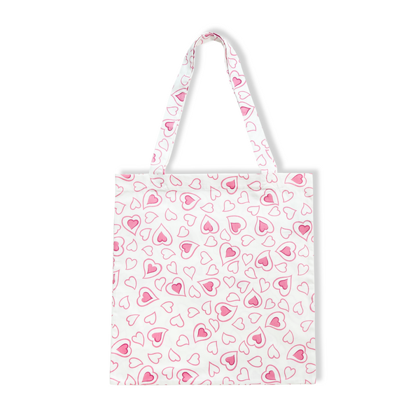 Double Coeurs Pink Tote Bag