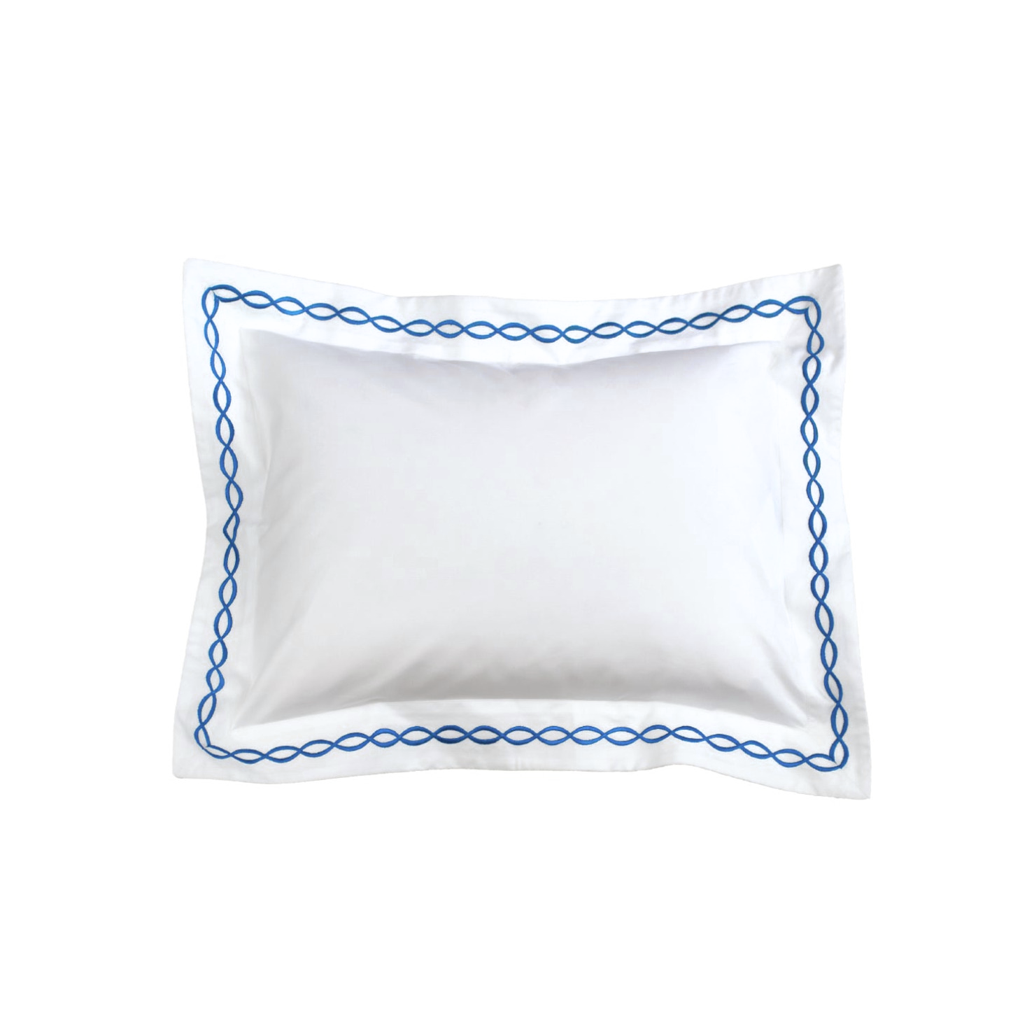 Lacet Blue Emb. Bed Linens