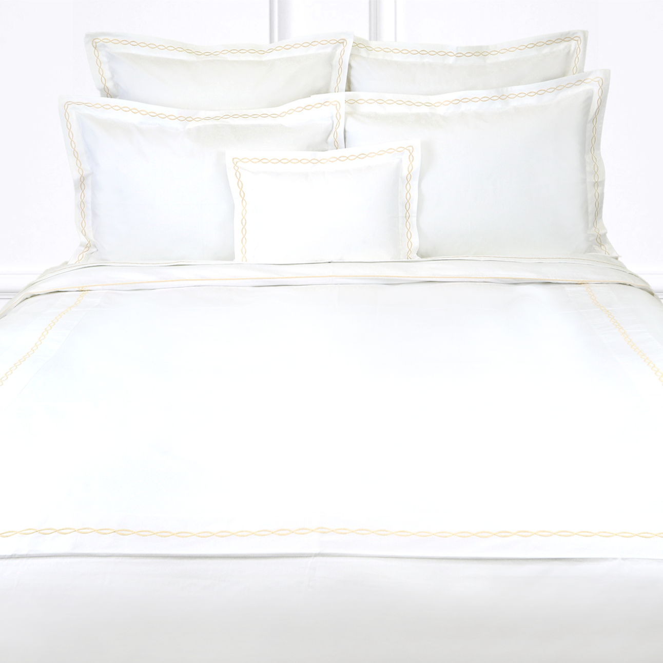 Lacet Ivory Emb. Bed Linens