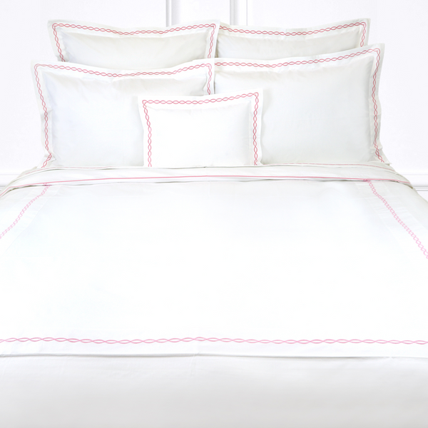 Lacet 206 Pink Emb. Bed Linens