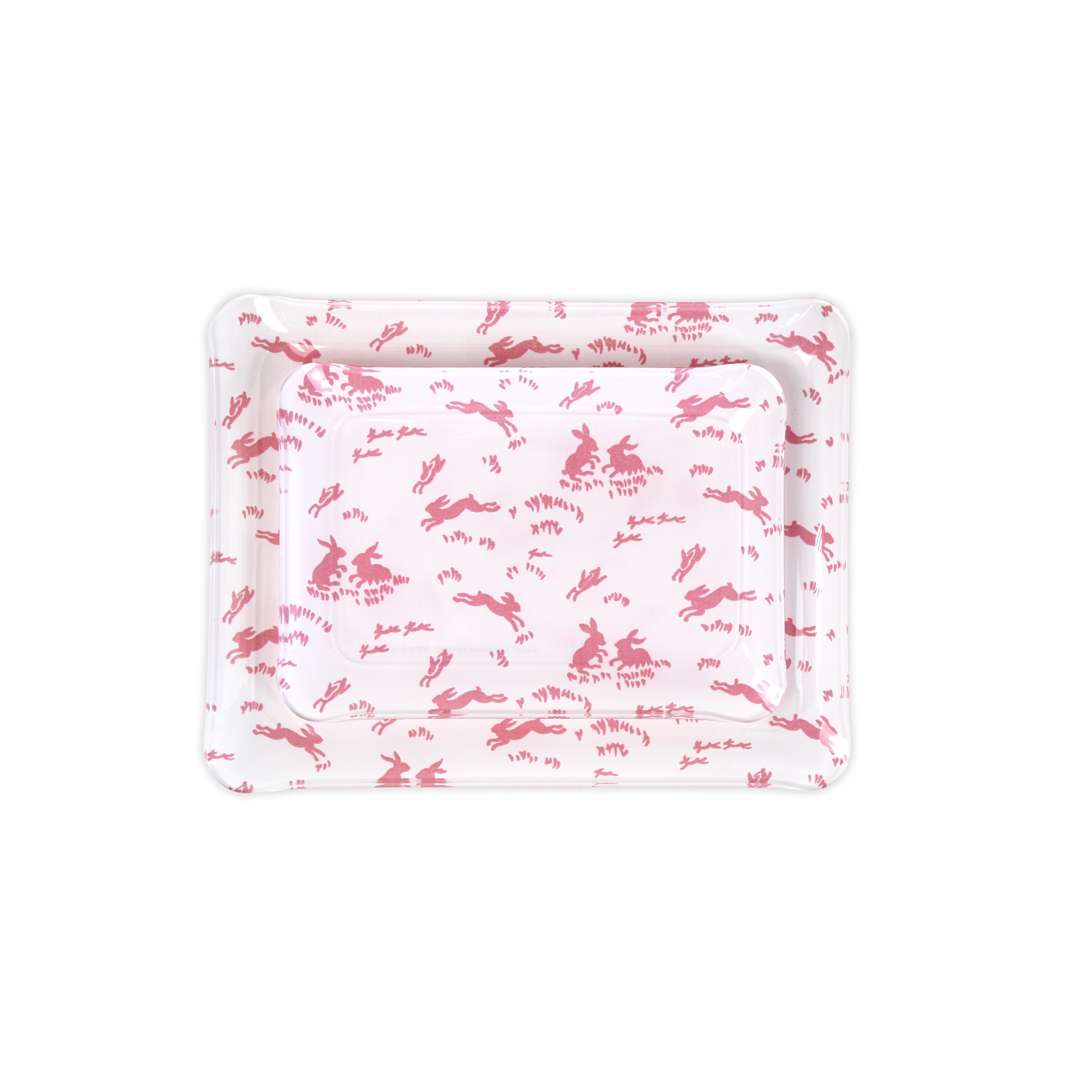 Lapins Pink Laminated Trays