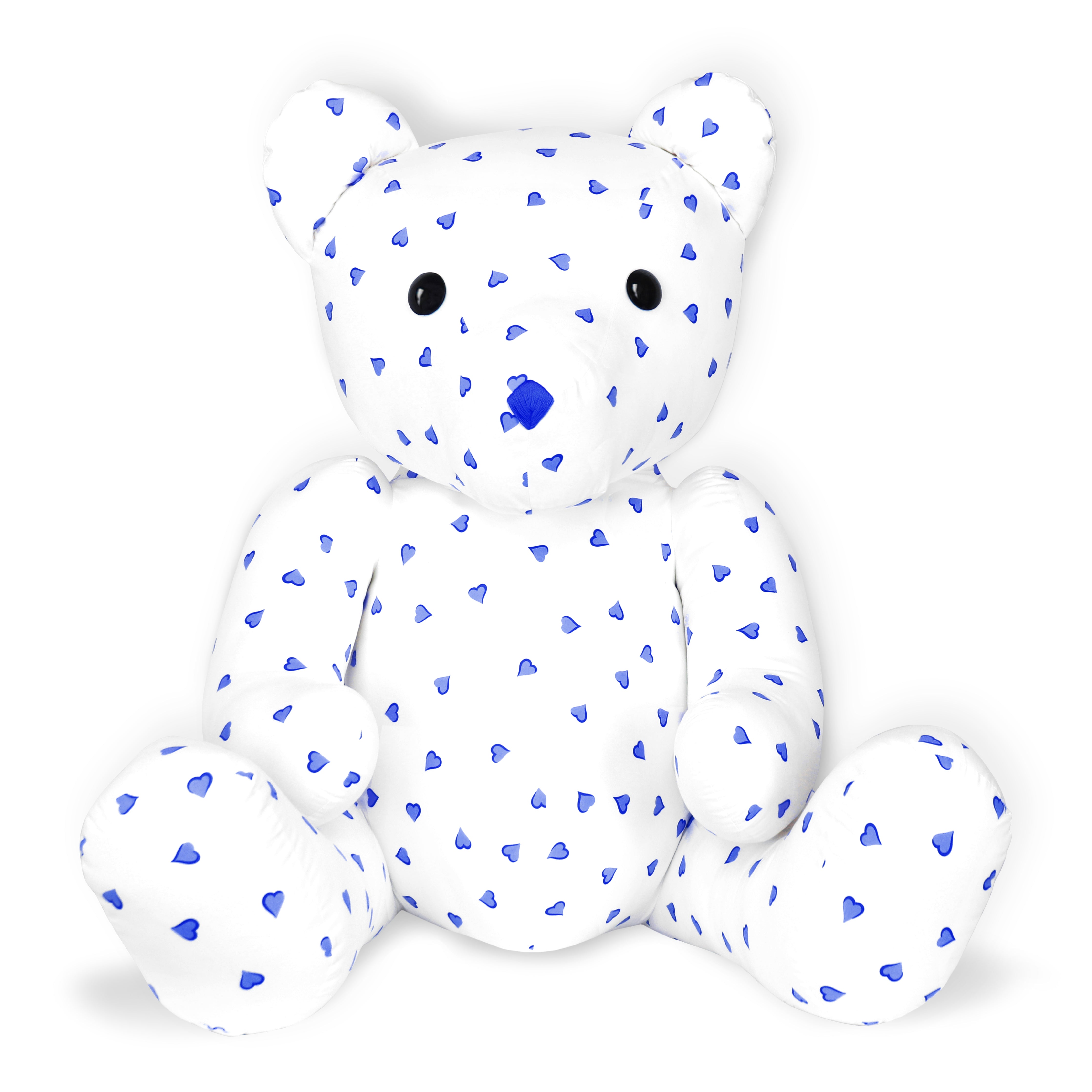 Marceau XL Teddy Bear - Coeurs Blue