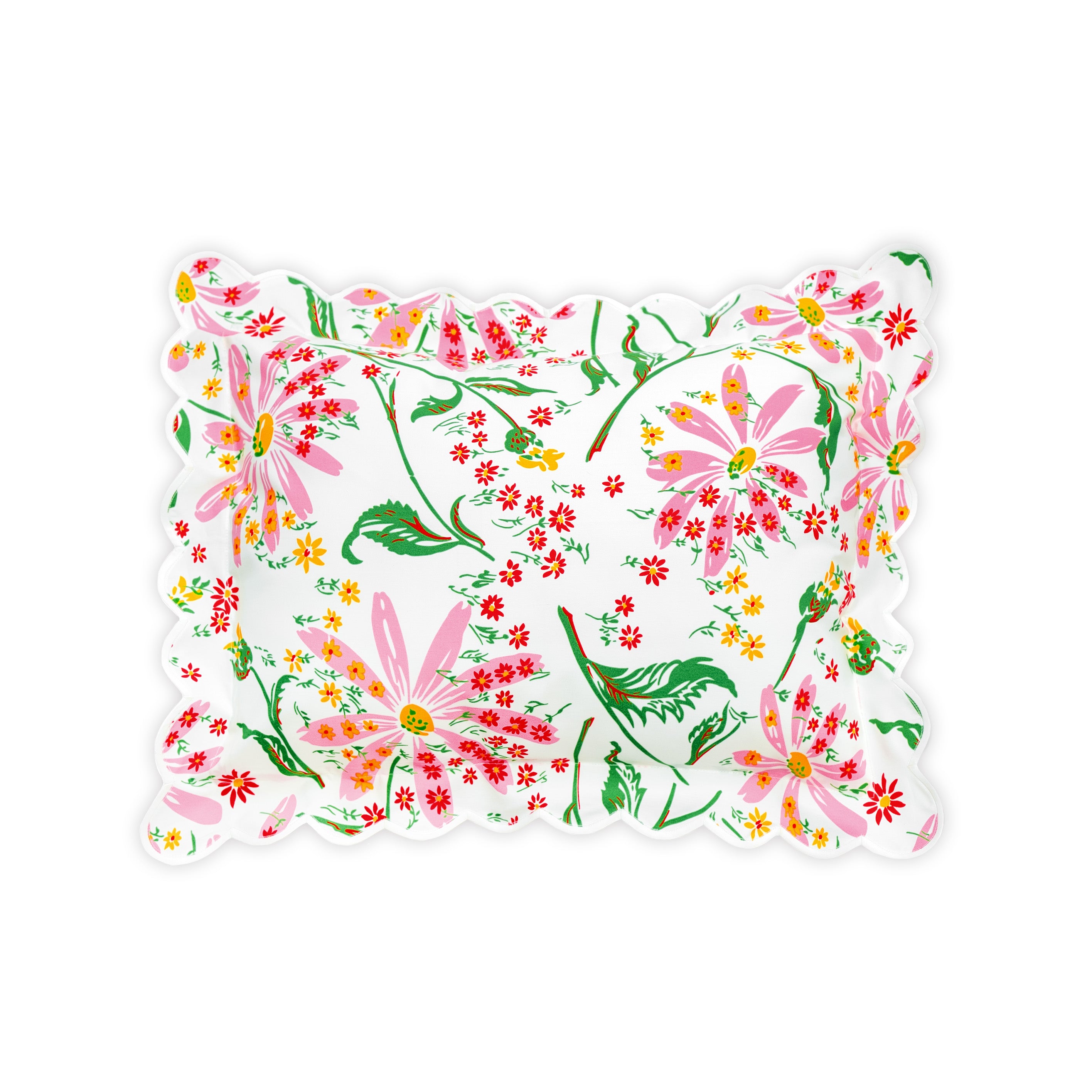 Marguerites Pink/Green Bed Linens