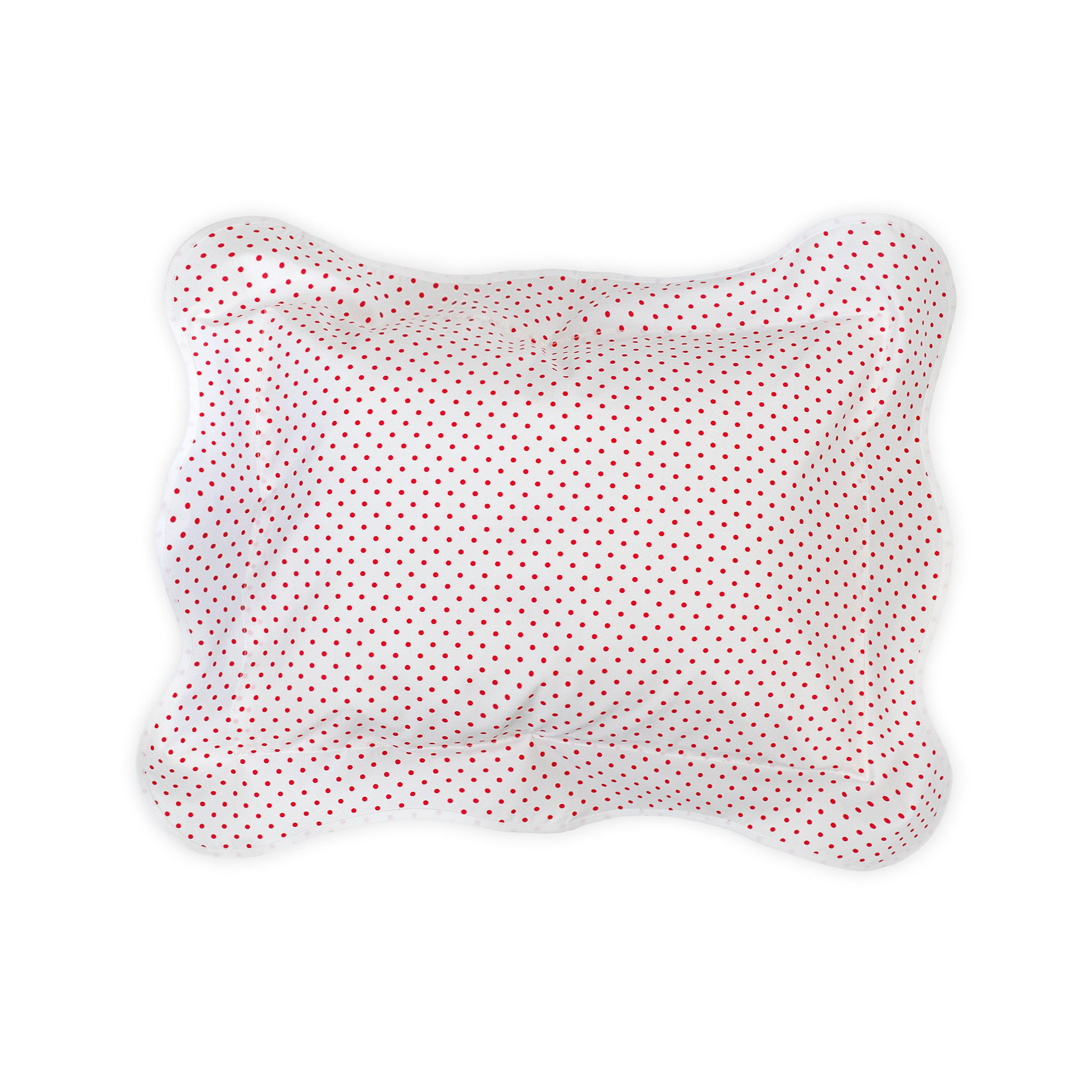 Mini Confettis Red Wavy Boudoir Shams