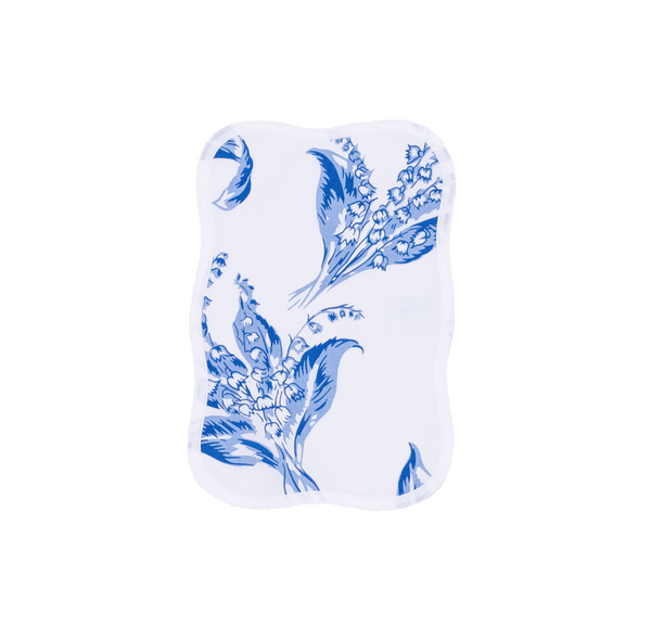 铃兰蓝色印花鸡尾酒餐巾