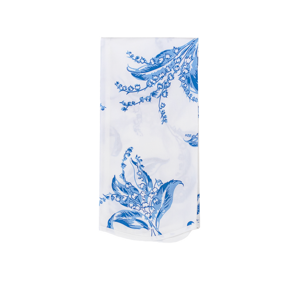 Muguet Blue Printed Guest Towel