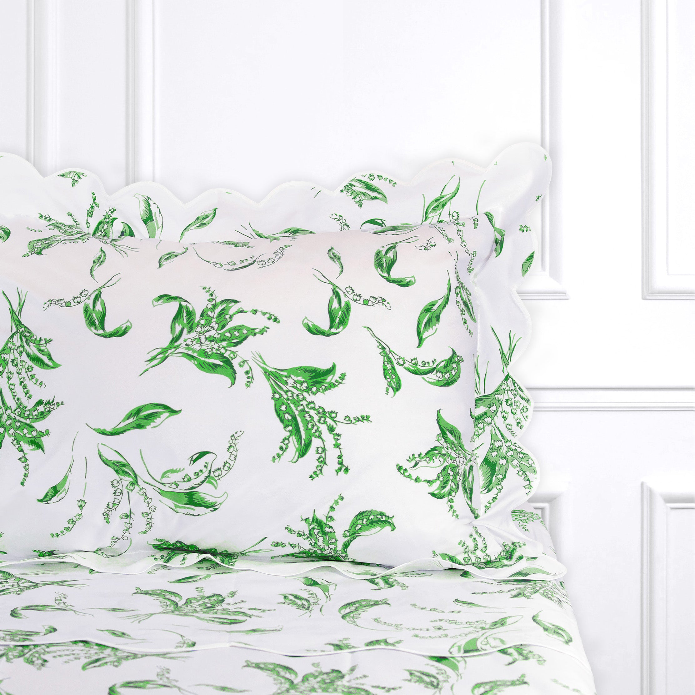 Muguet Green Bed Linens