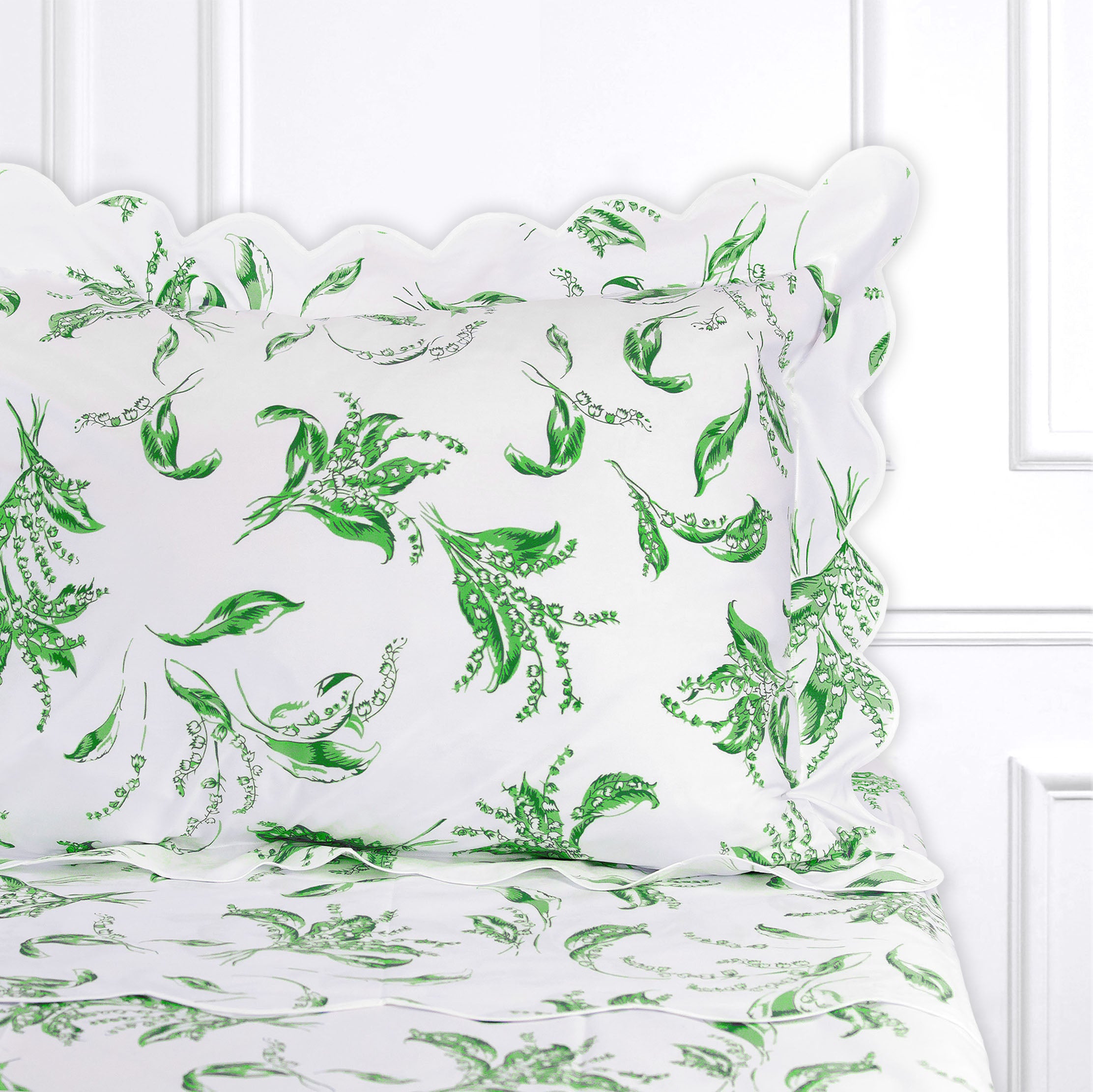 Muguet Green Bed Linens