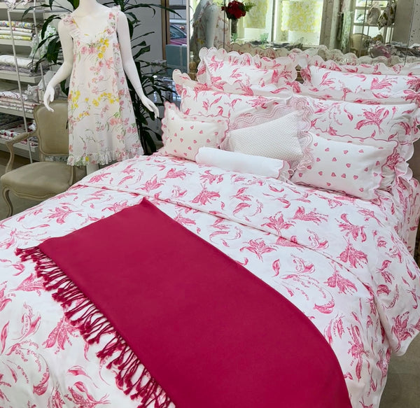 Muguet Pink Bed Linens