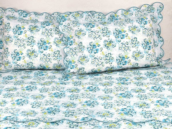 New York Mille Fleurs Blue/Green Bed Linens