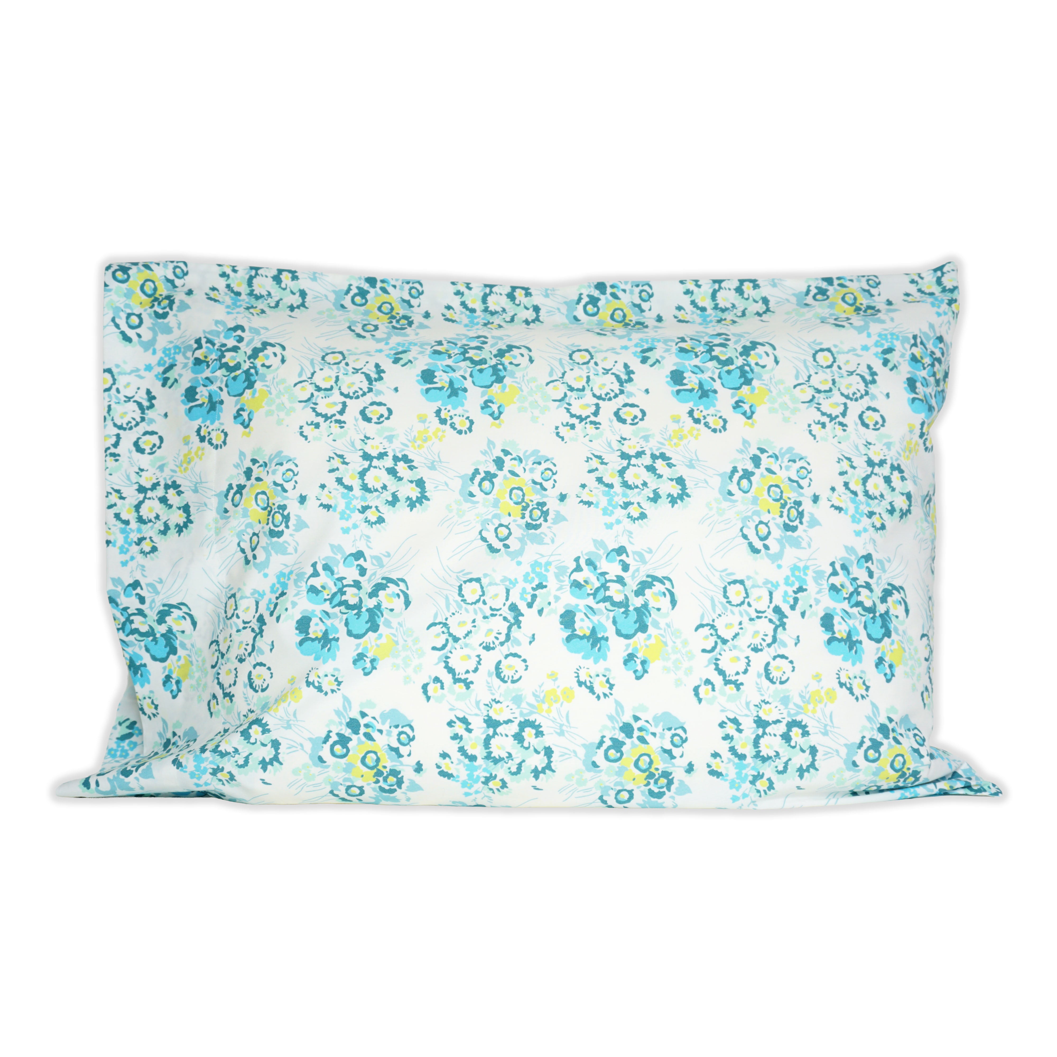 New York Mille Fleurs Blue/Green Standard Pillowcases