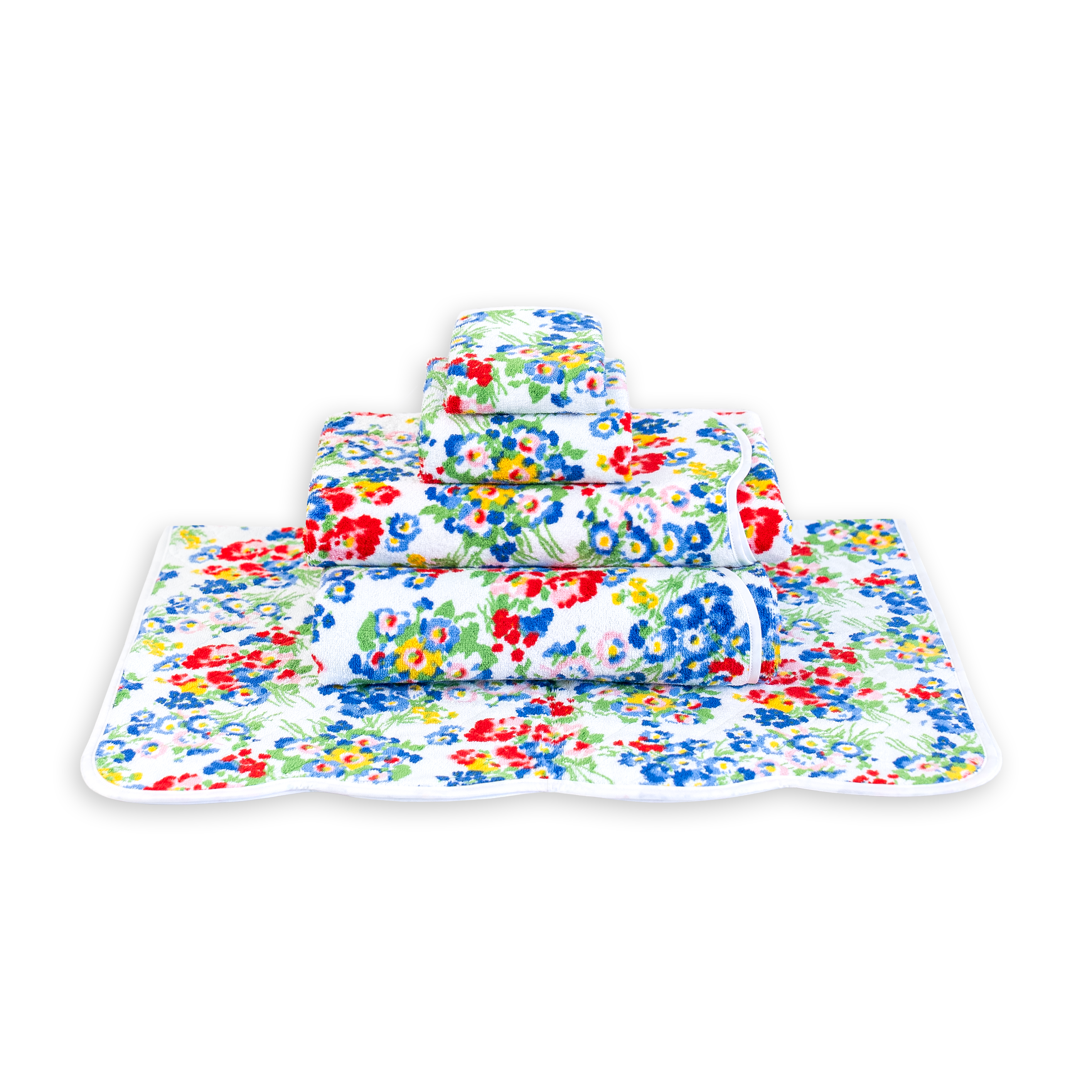 New York Mille Fleurs Multi Towels