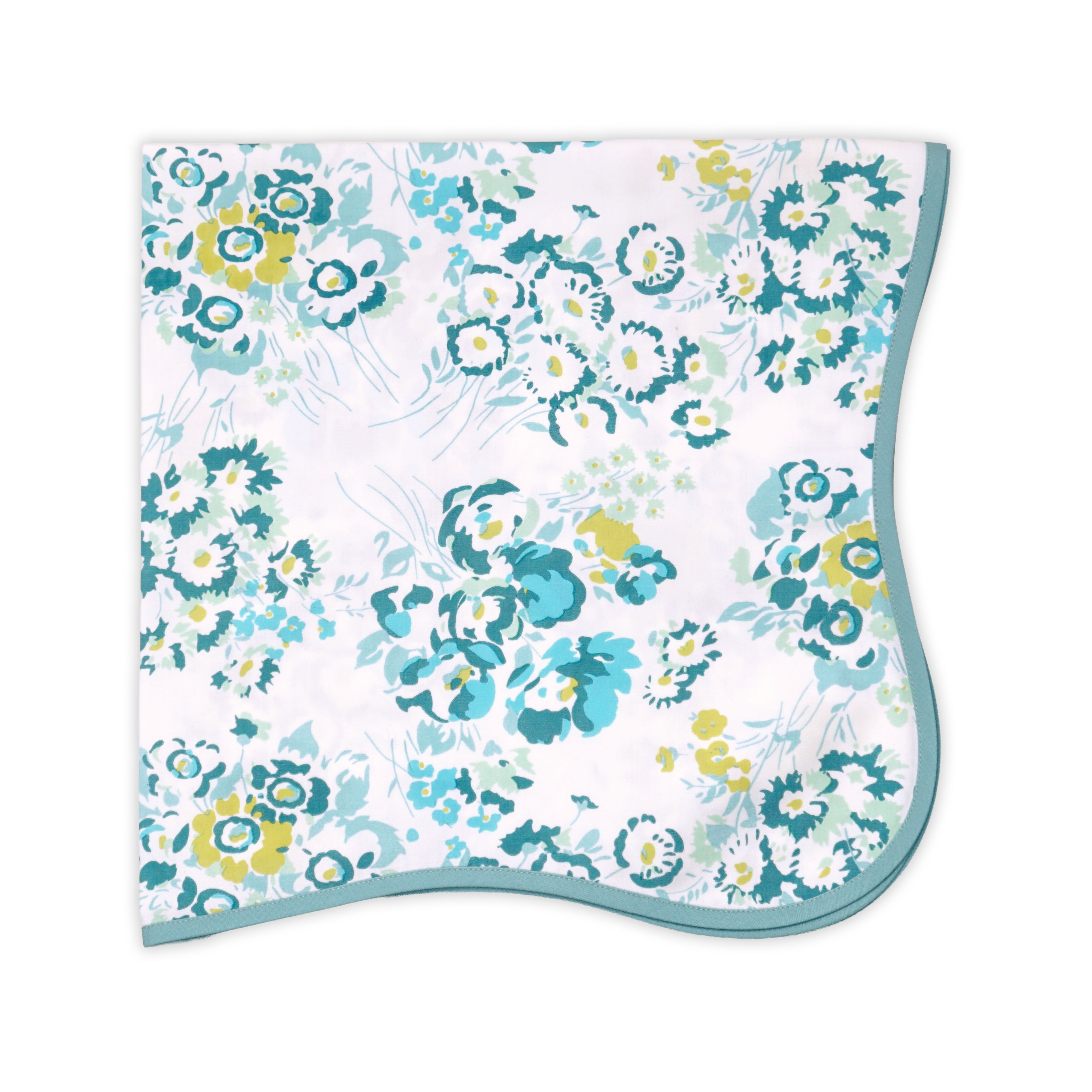 New York Mille Fleurs Blue/Green Printed 20" Napkin