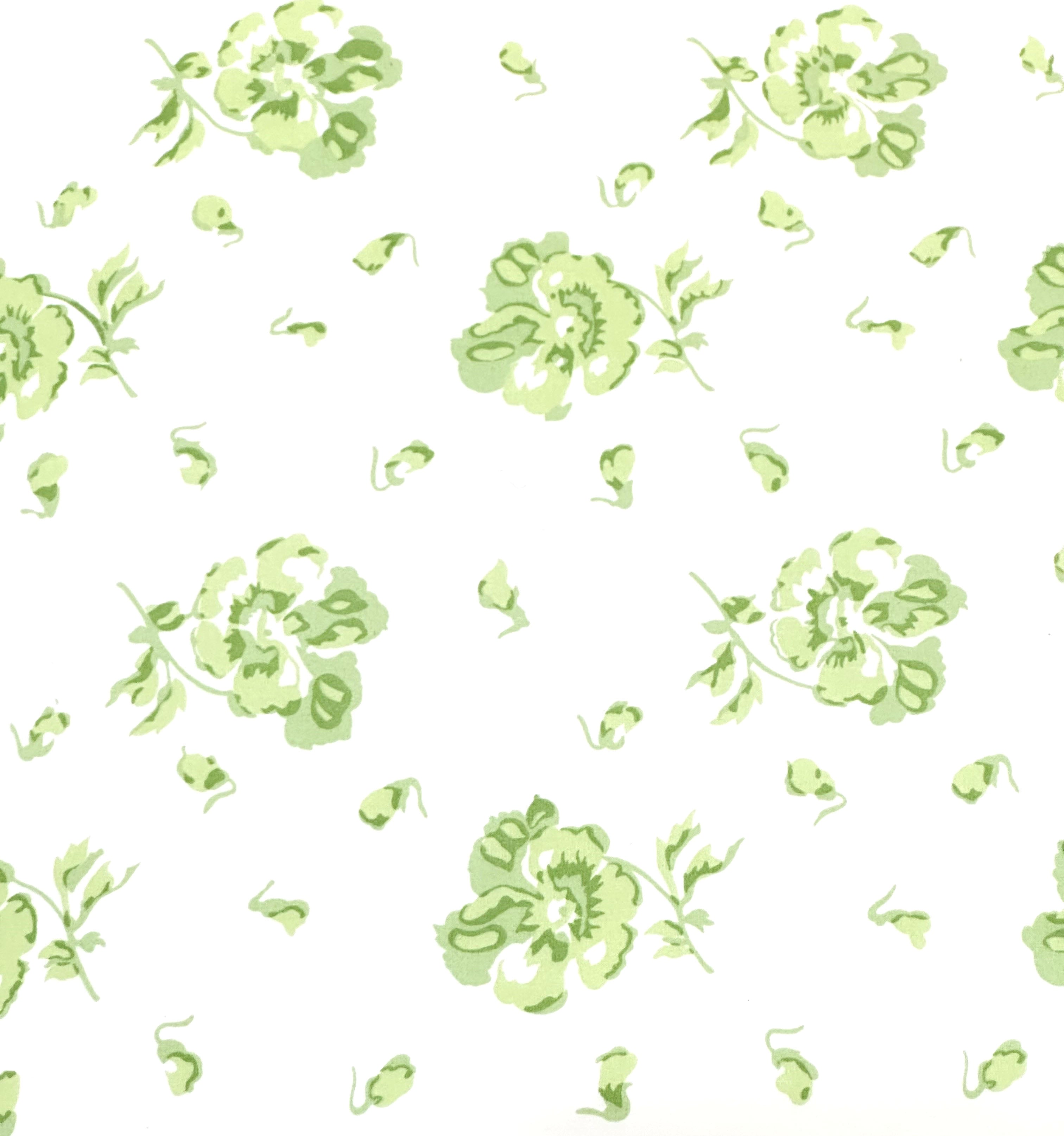 Pensées Soft Green Bed Linens