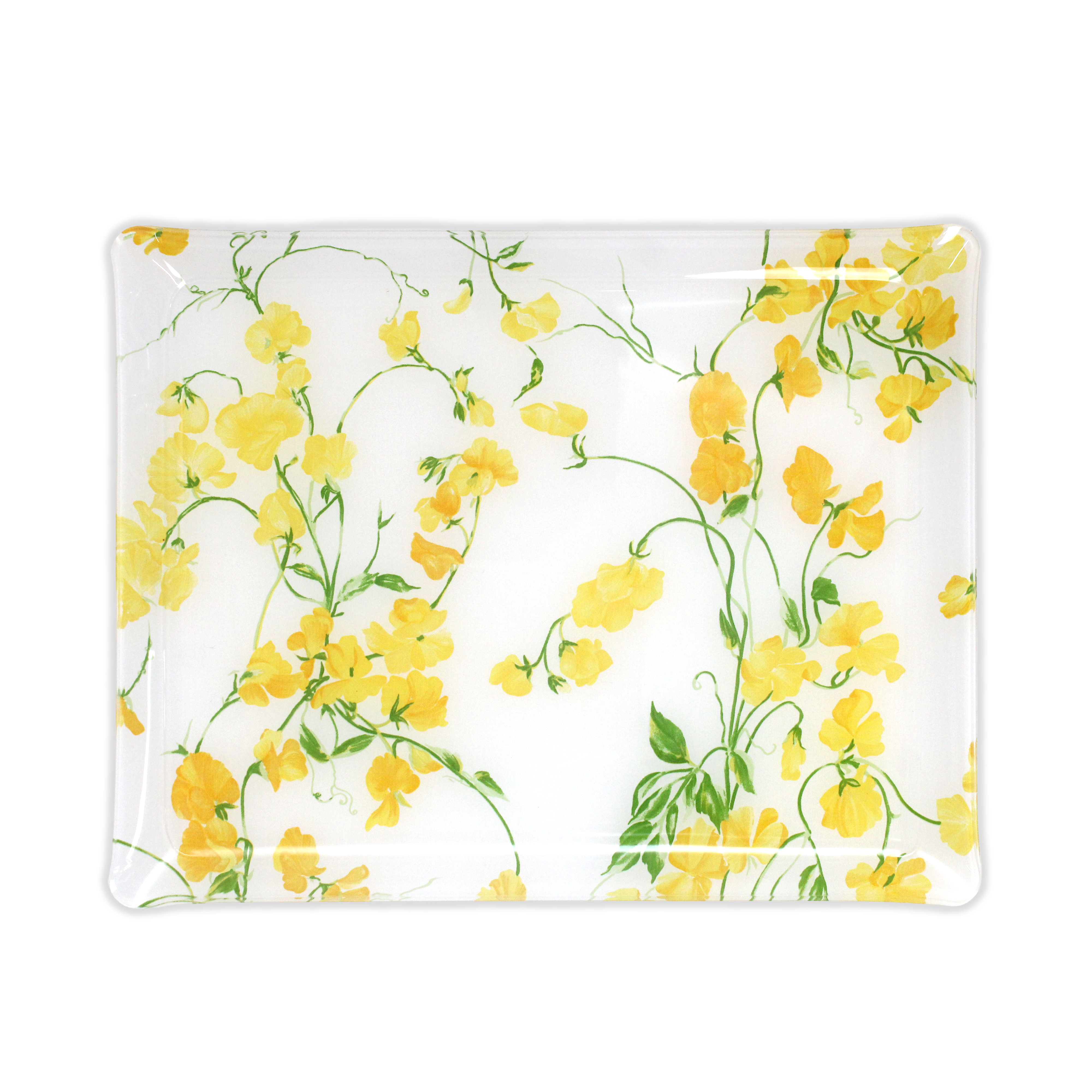 Pois de Senteur Yellow Large Laminated Trays