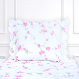 Fleurs de Pêcher Pink/Green Bed Linens