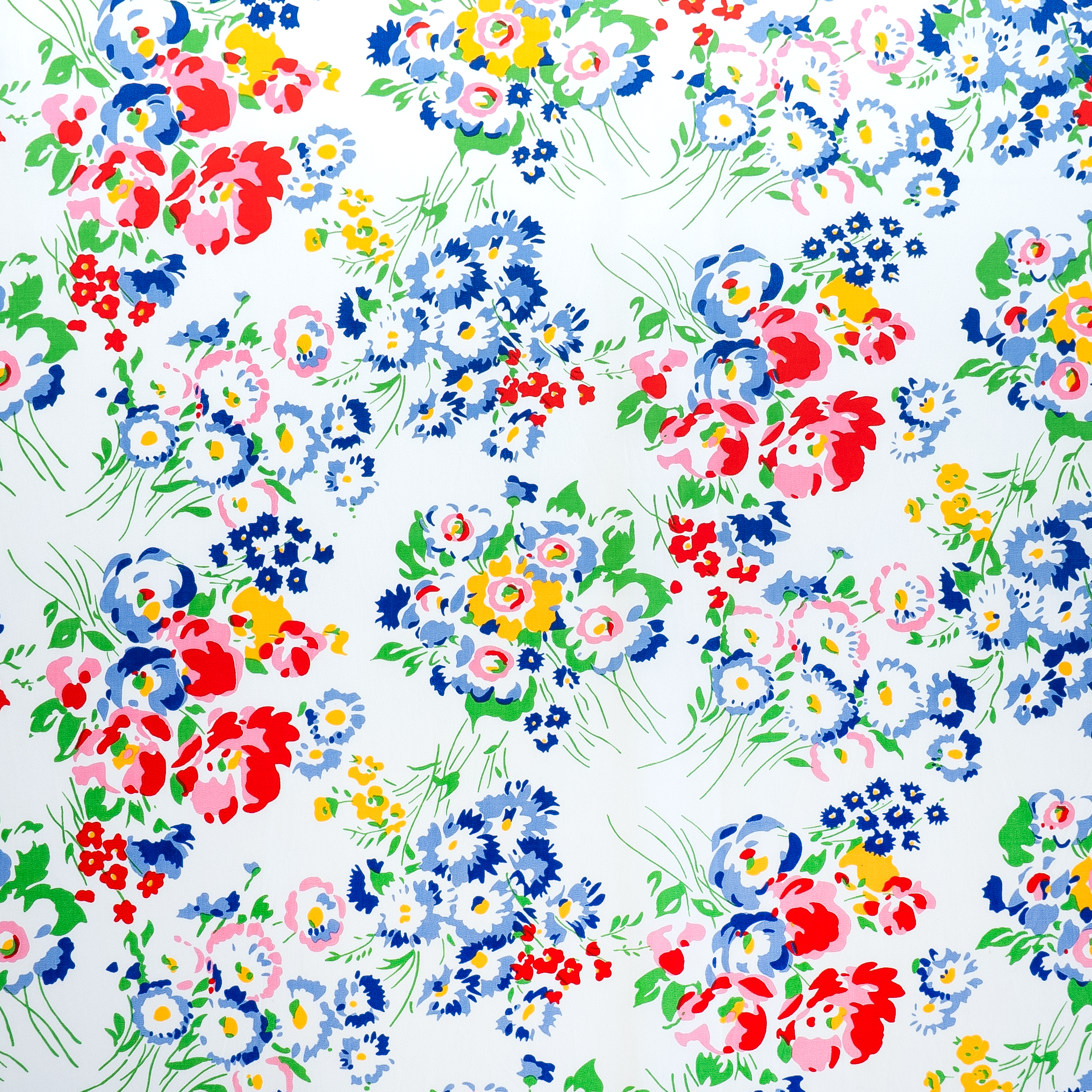 Close up of multi color floral, New York Mille Fleurs print