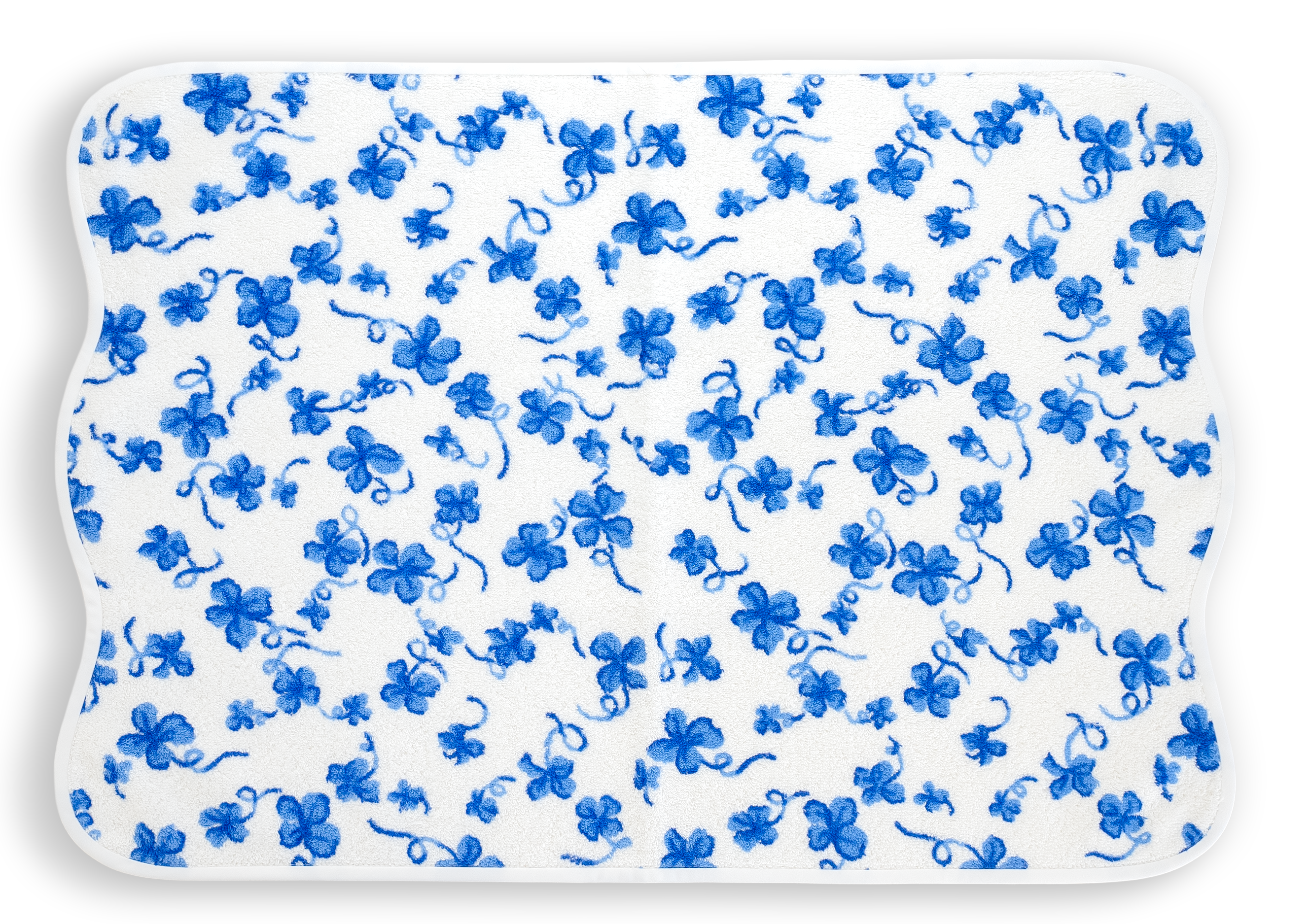Hand Towel of blue clovers