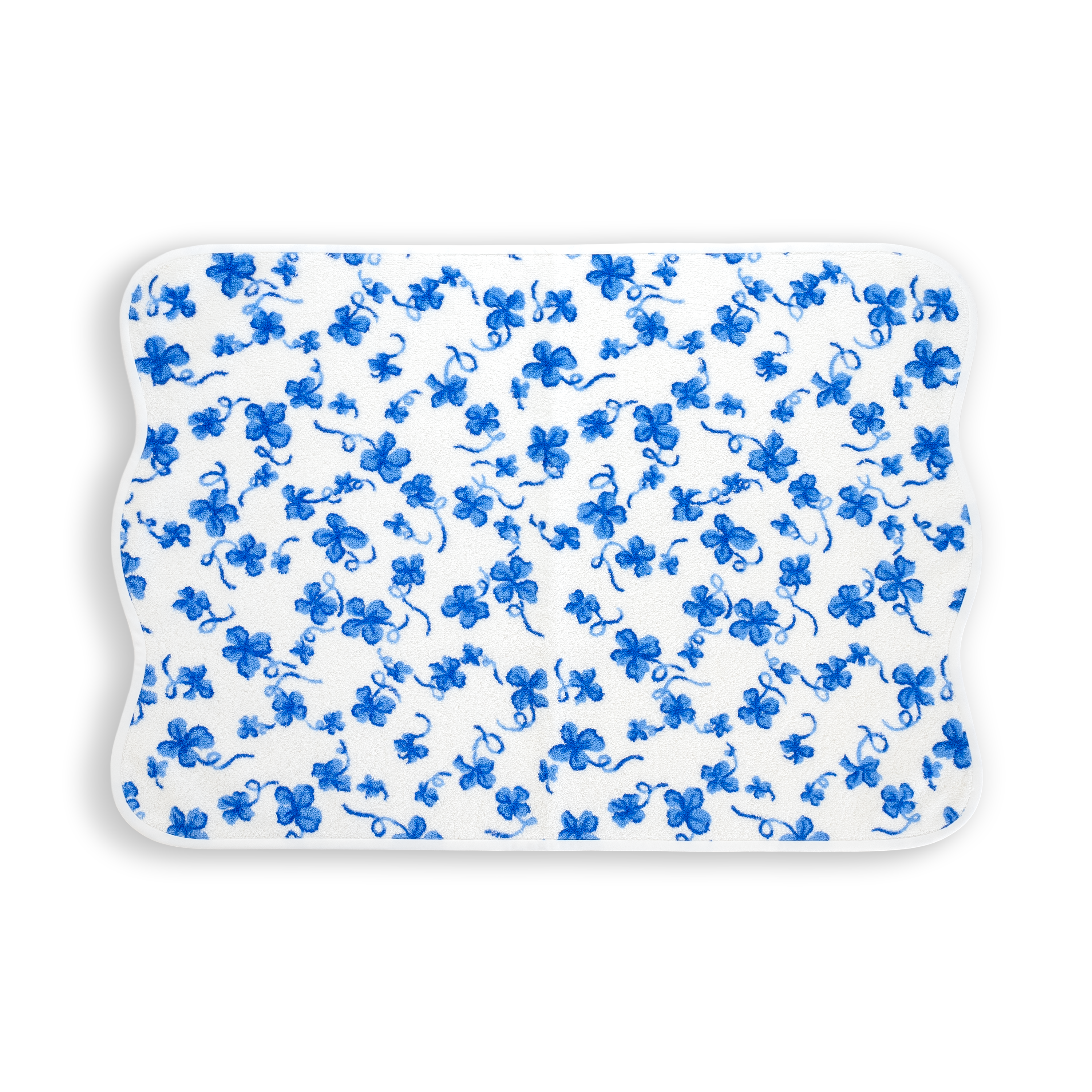 Hand Towel of blue clovers