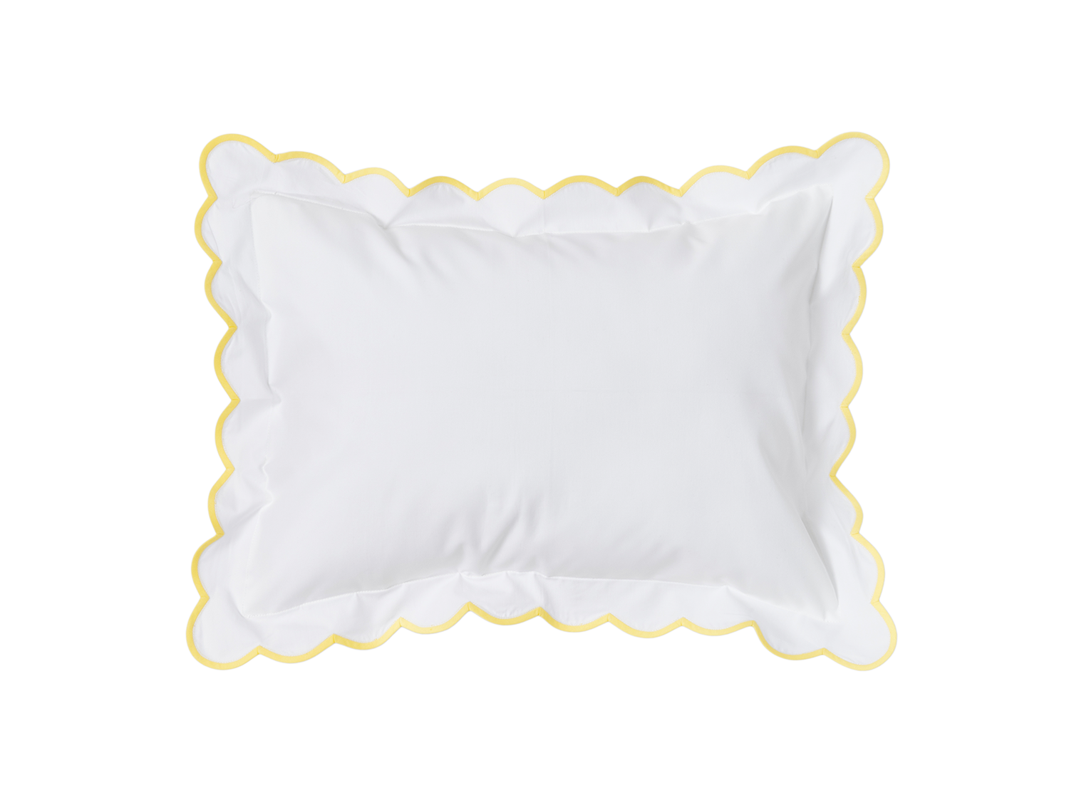 White with #312 Yellow Scallop Bed Linens