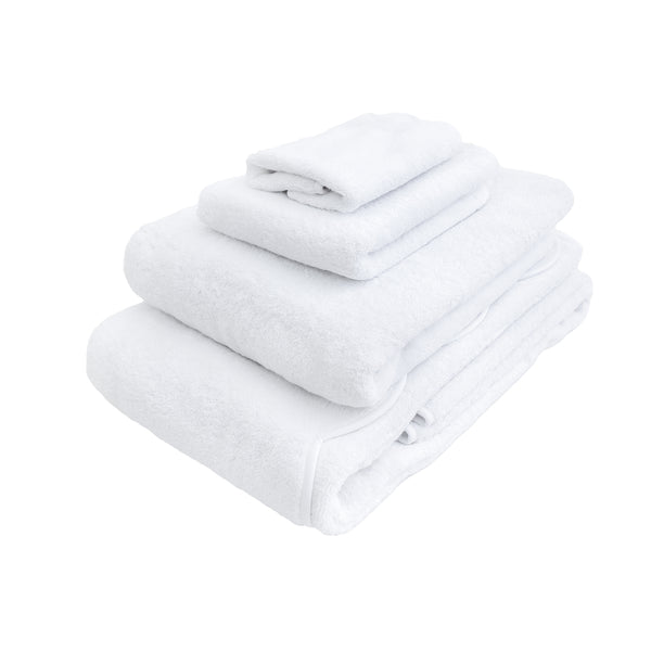 Solid White with Scallop White Towels