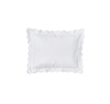 White with White Scallop Bed Linens