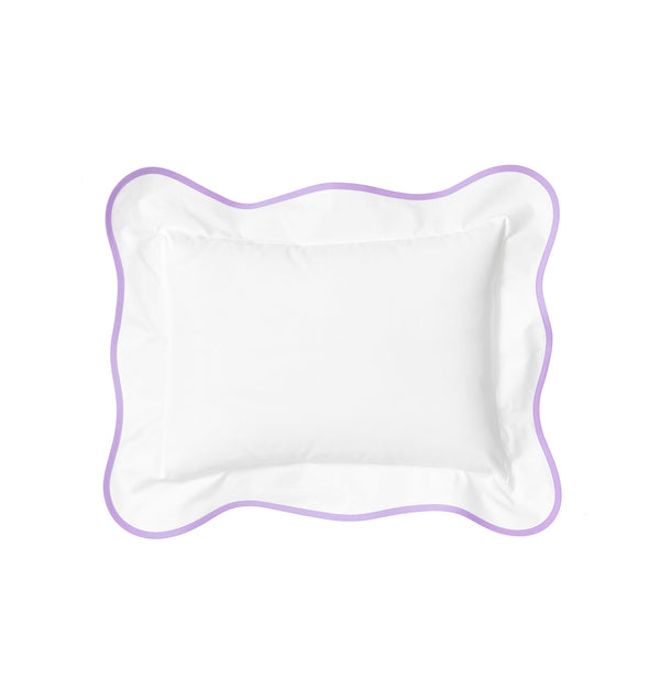 White / Wavy #229 Lilac Bed Linens