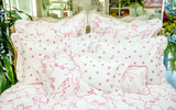 Coeurs Pink Bed Linens