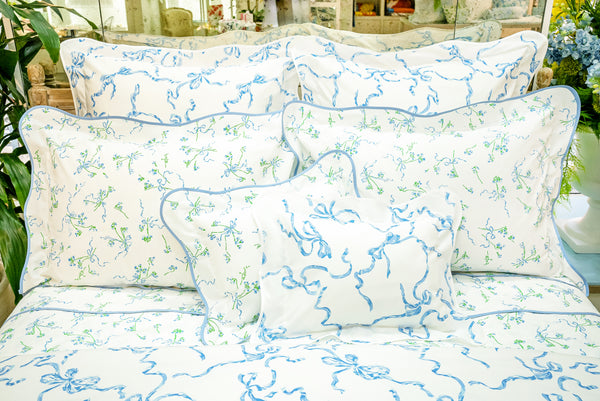 Rubans Fleuris Blue/Green Bed Linens