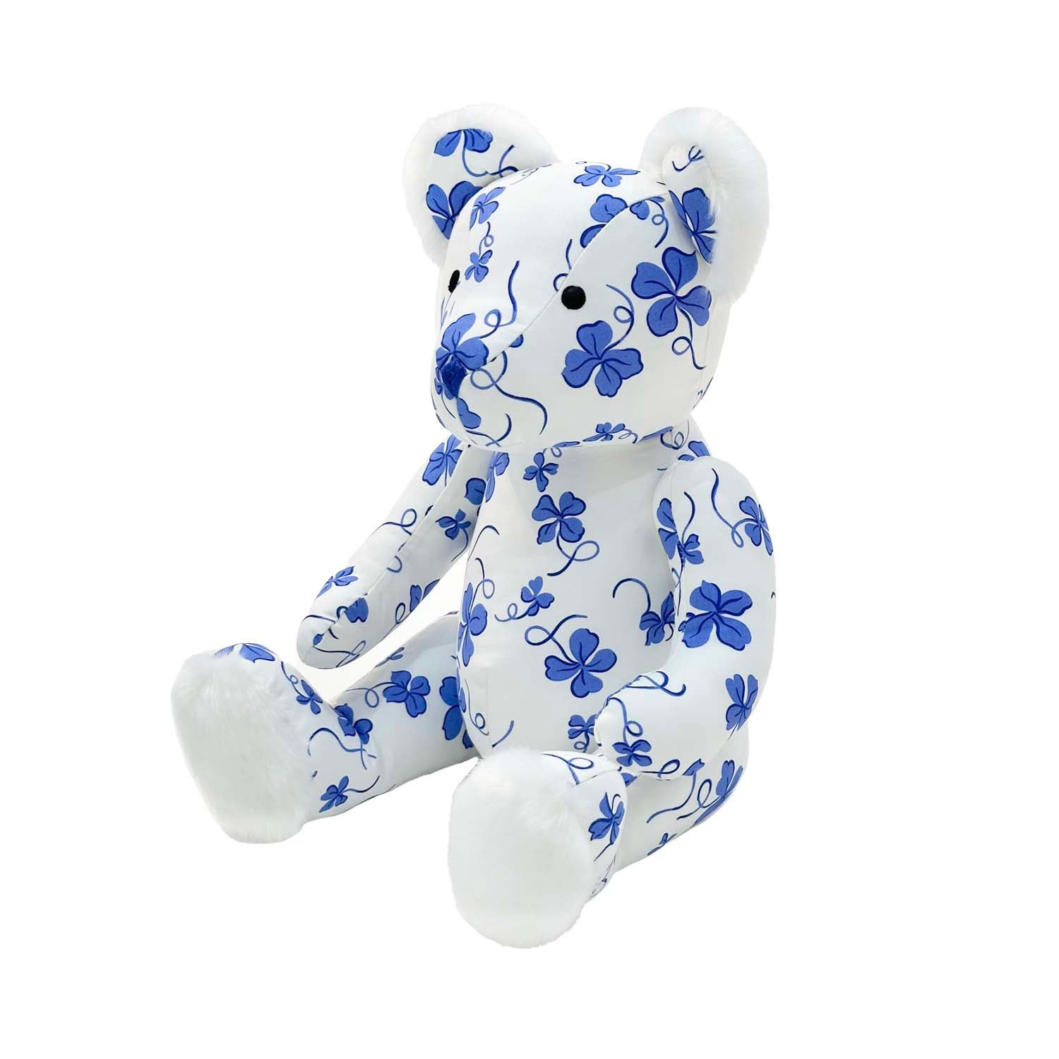 Théo Teddy Bear - Trèfles Blue