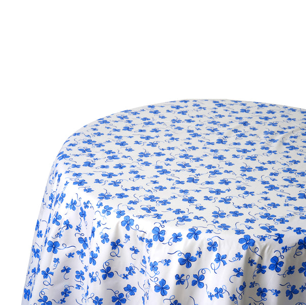 Trèfles 蓝色印花桌布