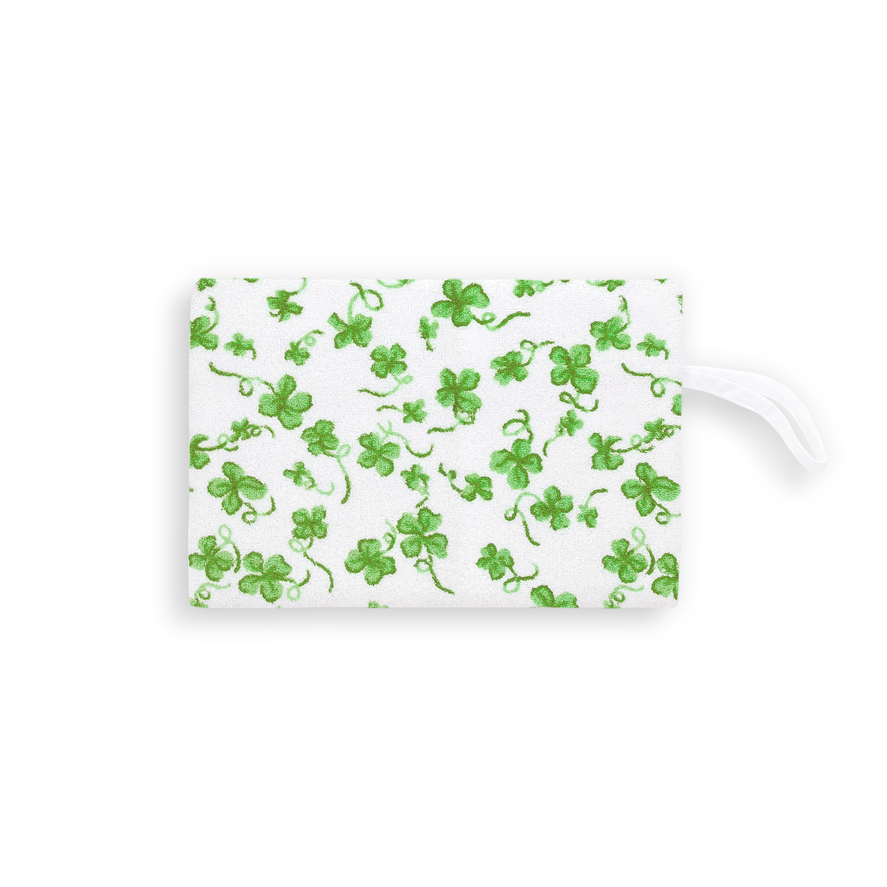 Trèfles Green Terry Zip Case