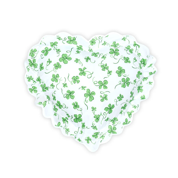 Trèfles Green Heart-Shaped Shams