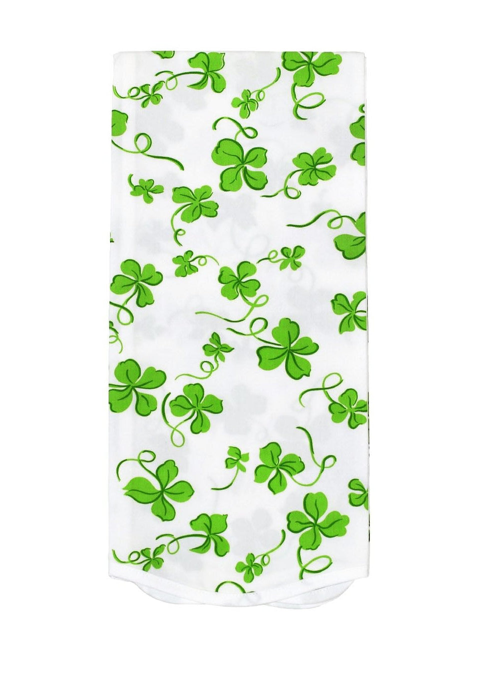 Trèfles Green Printed Guest Towel
