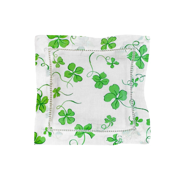 Trèfles Green Emb. Square Sachet